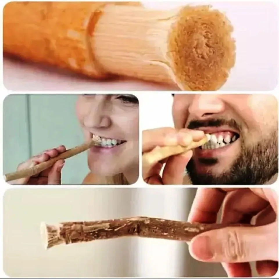 Miswak-palos de limpieza de cepillo de dientes, varillas naturales para limpiar dientes, cálculo y restos, 1 piezas