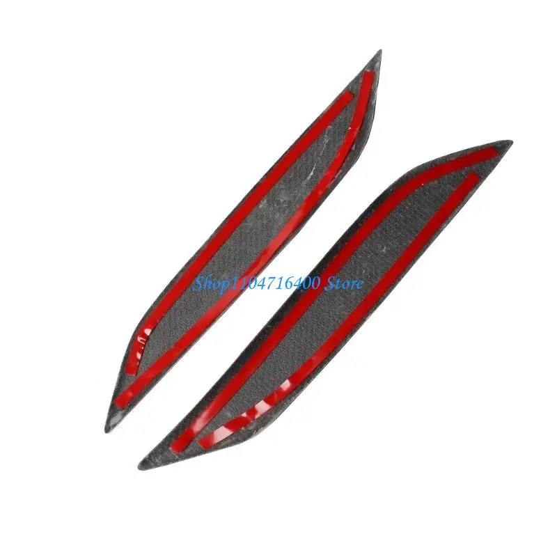 

y1gd For 350Z 2003-06 Car Exterior Front Lamp Eyebrow Frame Stickers Carbon Fiber Headlight Durable Personality Eyebrows