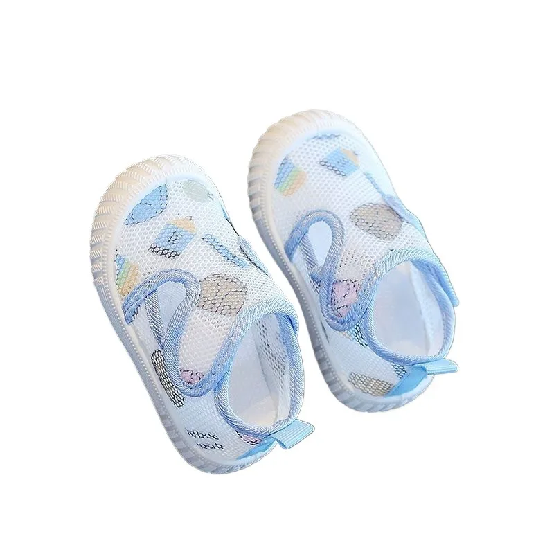 

Summer Baby Walking Sports Shoes 2026 New Korean Version Children's Soft Mesh Breathable Sandals Casual Baby Slip Walking Shoes