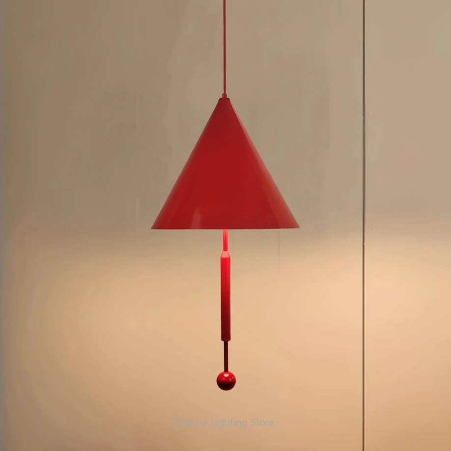 

Italo-Nordic Umbrella Pendant DISCUSION Lamp for Dining Room, Kids Room, Bedside& Study with Cone-Shaped Design Ambient Lighting