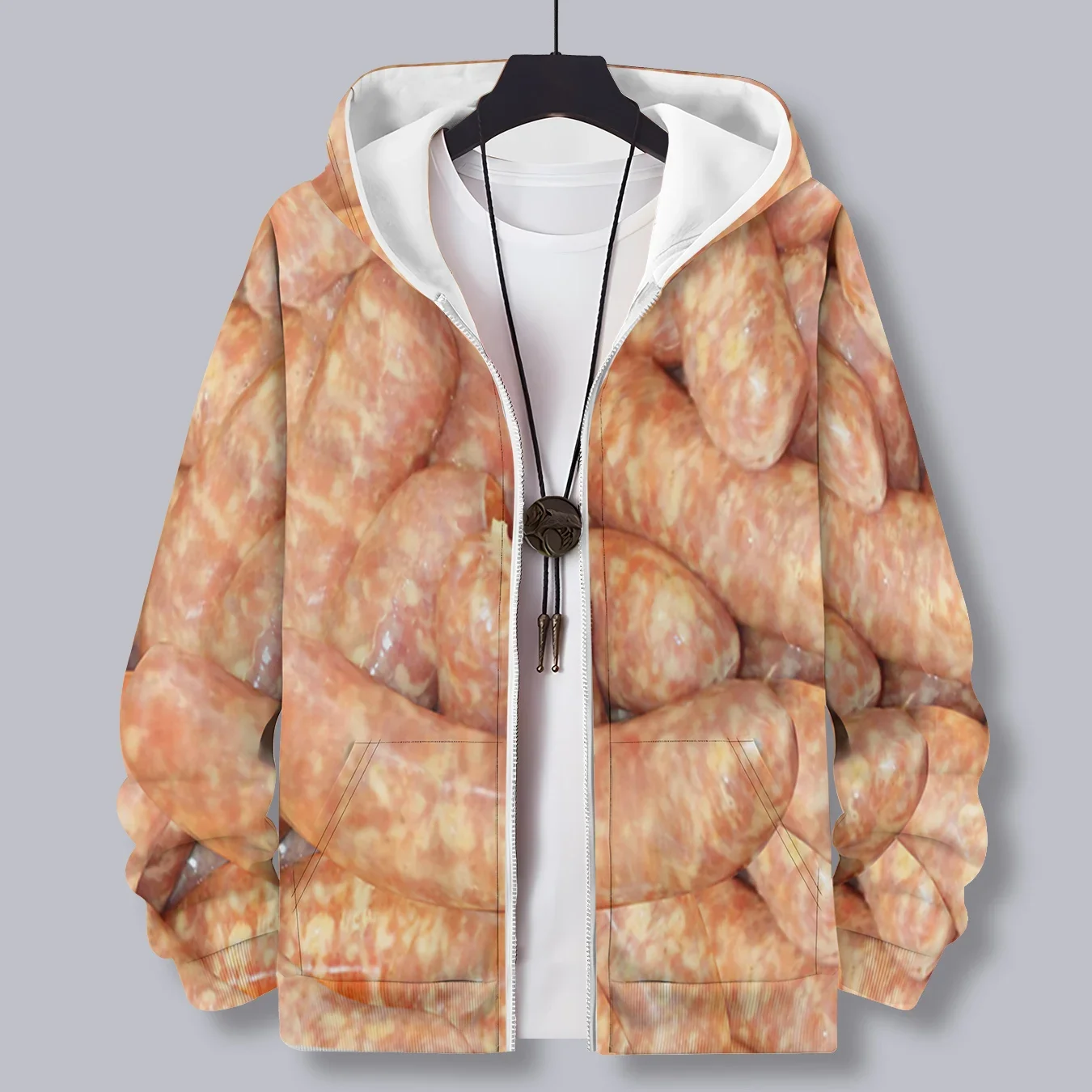 Sudadera con capucha con cremallera y gráficos de Pizza Gourmet para hombre, Sudadera con capucha estampada con cremallera, Sudadera con capucha informal para hombre, jersey para mujer, abrigo con cremallera