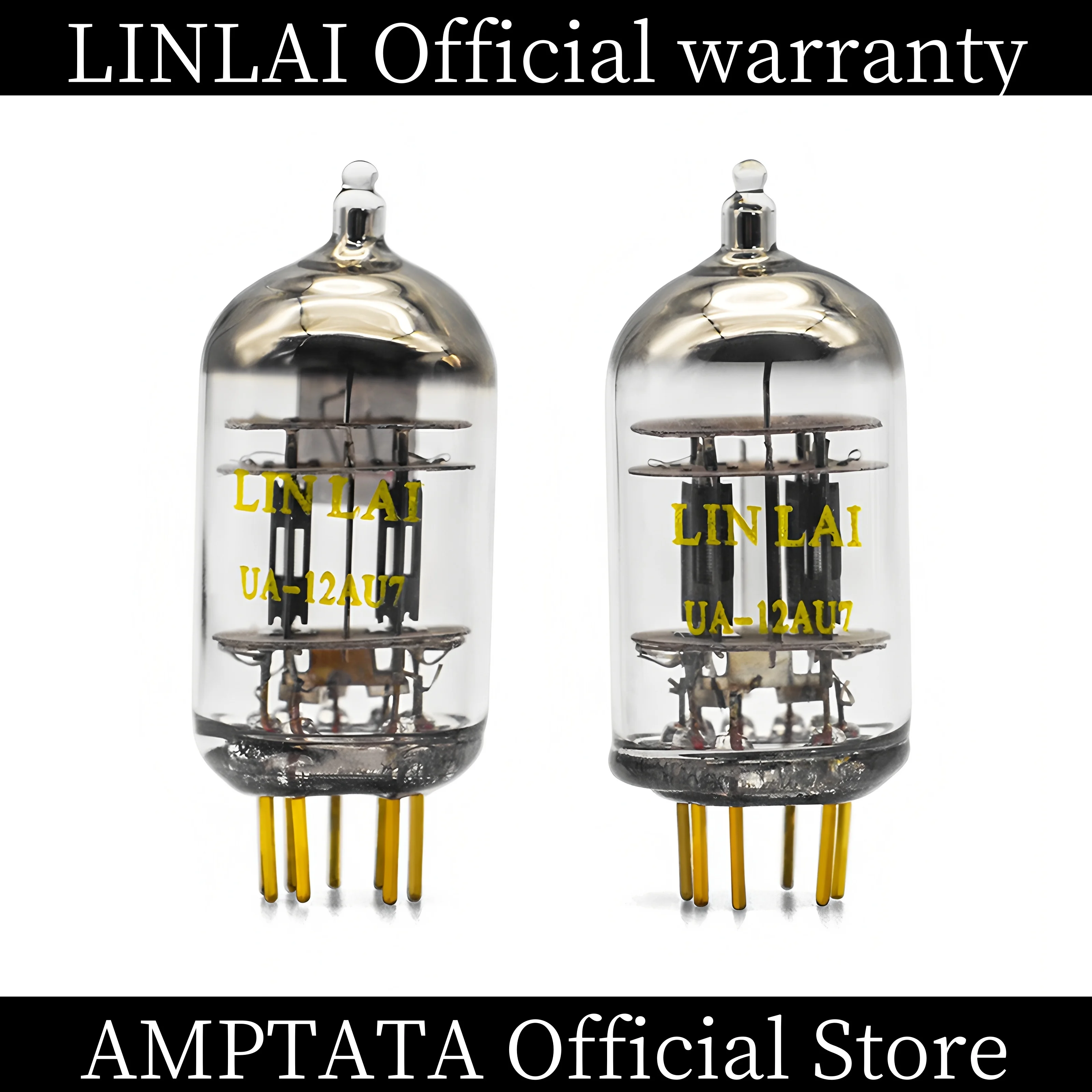 LinLai-ouro combinado áudio vácuo tubo Amp, par clássico, ECC82, 12AU7, perfeito HiFi