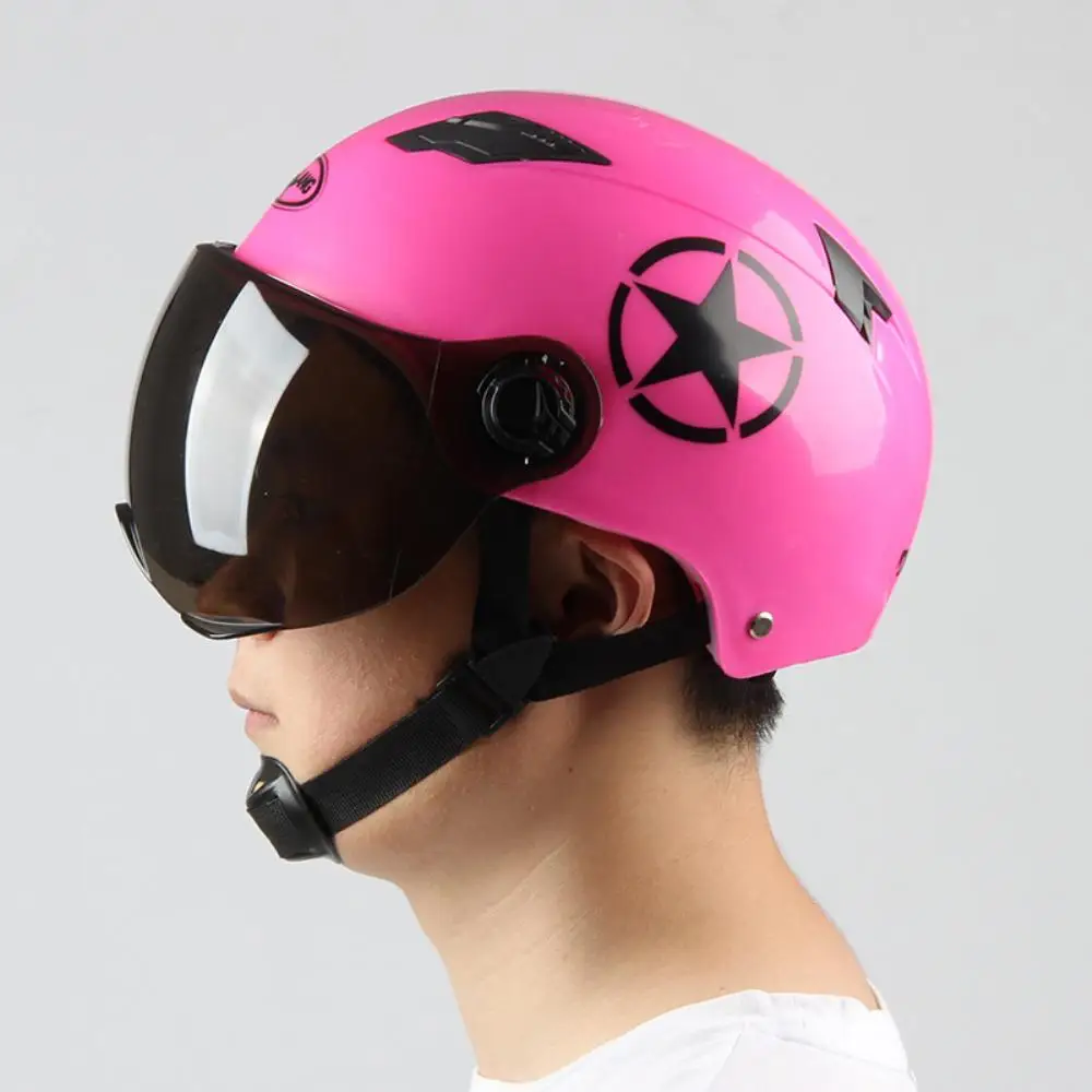 Motorcycle Helmet Electric Scooter Helmet Breathable Outdoor Sport Hard Hat Cycling With Safety Reflective Warning Patch New