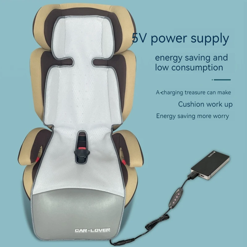 Summer Cool Air Seat Cushion for Child Car Safety Seats Fast Blowing Ventilation Pad - Cooling Car Seat Cushion