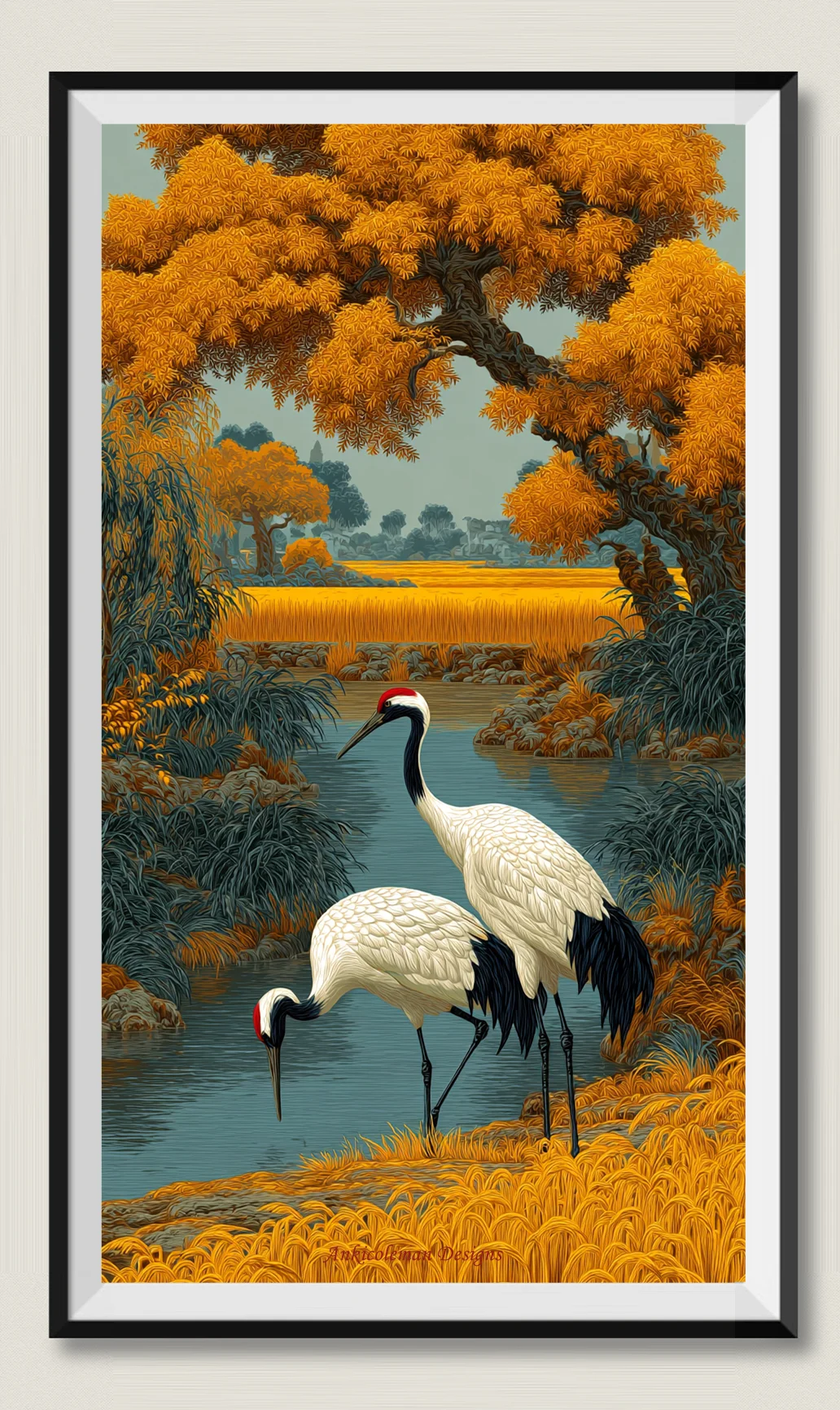 

Комплекты для вышивания крестиком «Краны у пруда» - Вышивка DMC высокого качества - Наборы для вышивания по схемам 14 ct, имитация масляной живописи