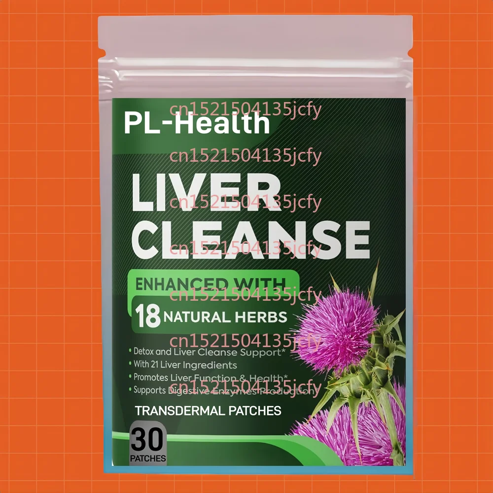 30 Patches Liver Cleanse Detox & Repair Formula Transdermal Patches For Enhanced Liver & Gut Health | Boosts Energy