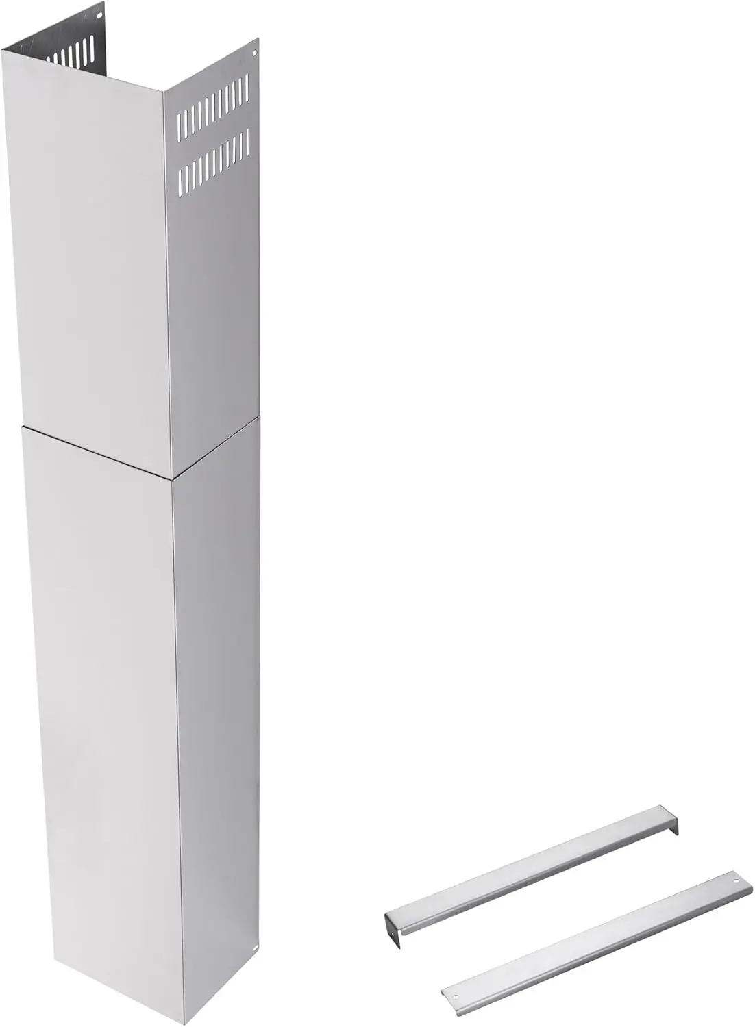 

Kitchen Vent Hood Extension Stainless Steel Wall Mount Range Hood Chimney Pipe Duct Cover 210mm Width