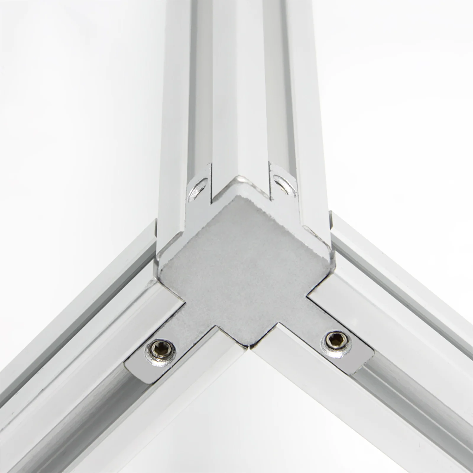 

4 Sets 3-Way End Corner Bracket Connector Zinc Alloy for T Slot Aluminum Extrusion Profile Universal Size Industrial Frame 3D