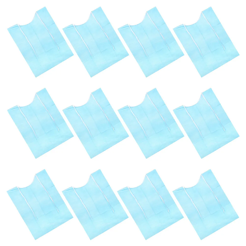 

20Pcs Breathable Disposable Bibs 3-Layer Lightweight Adult Bibs for Eating Clothing Protector Large Bib Sheet for Men Women
