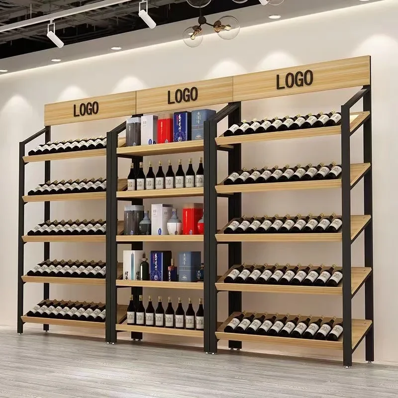 Shoe store shelf display rack Shopping mall gifts Makeup display rack Wine shirt bag Shoe rack Showcase