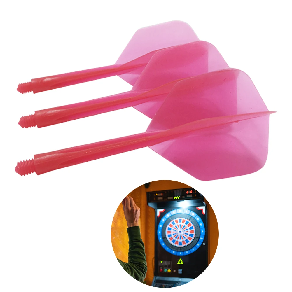 3Pcs Integrated Dart Flights and Shafts 2BA Anti-Fall Darts Tail Dart Leaves Anti-Drop for Indoor Outdoor Playing