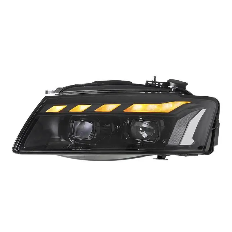 For Audi A5 Headlight Assembly 2008-2011 Modify RS5 Style LED Daytime Running Light Flow Turn Signal Front Lamp