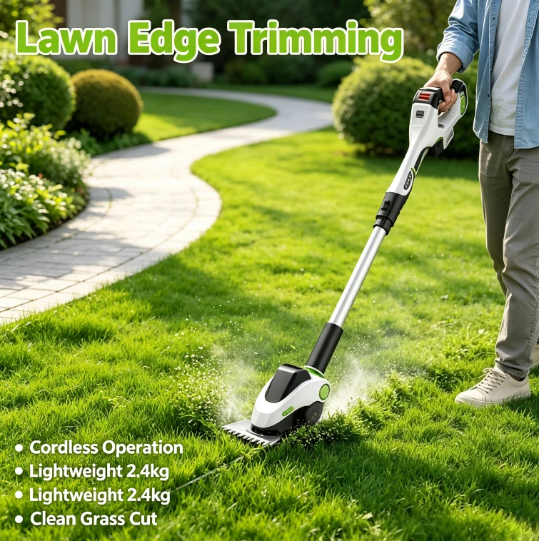Rechargeable Lithium Battery Electric Lawn Mower Small Household Cordless Grass Cutter Garden Farm Trimming Machine