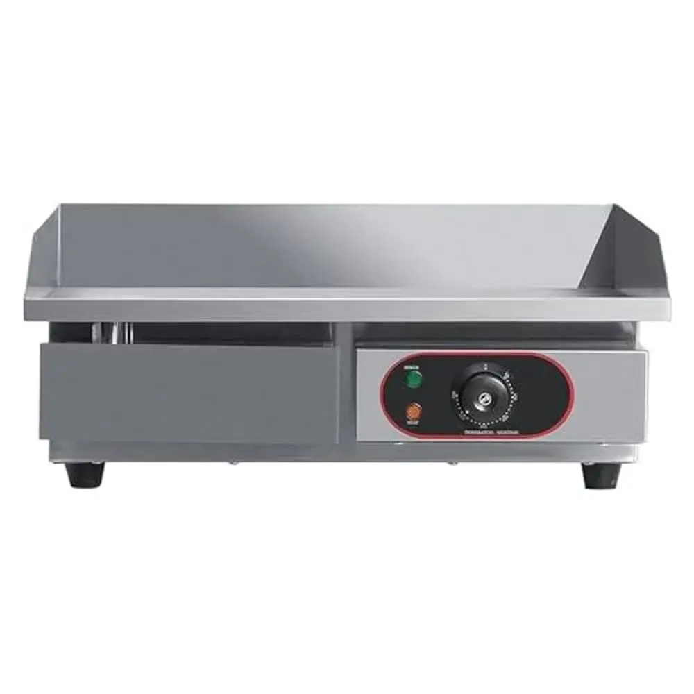 

Commercial Stainless Steel Electric Griddle Hot Plate Grill Temperature Control 3000W 50-300℃ Large Area Even Heat Energy