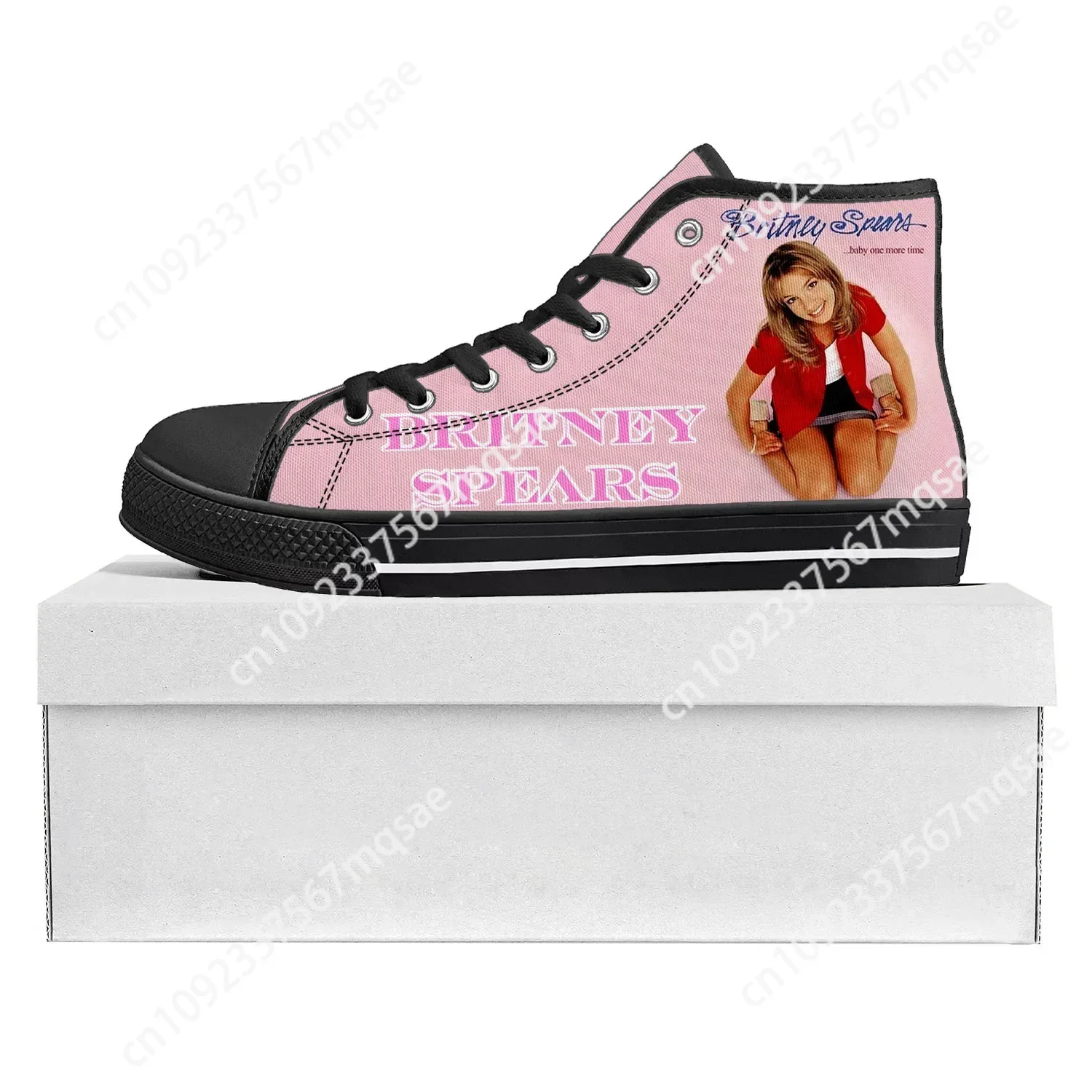 Britney Spears High Top High Quality Sneakers Mens Womens Teenager Canvas Customized Sneaker Casual Couple Shoes Custom Shoe