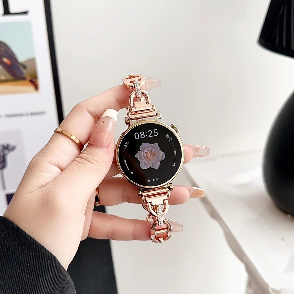 Pulsera de acero inoxidable para Samsung Galaxy Watch 4/5/6, 44mm, 40mm, 18mm, 20mm, 22mm, correa para Huawei GT4, 41mm