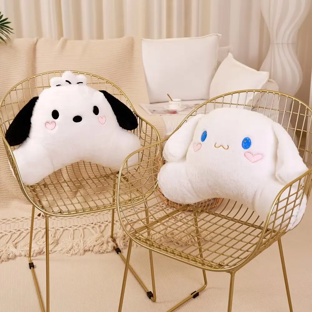 Thickened Stuffed Anime Back Cushion Pochacco Lucifer Cat Cinnamoroll Seat Cushion Throw Pillow Home Decor Xmas Gifts Girl