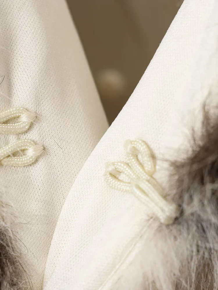 유럽 및 미국 스타일 겨울 신상 여성 의류 패션 트렌디 인조 모피 효과 동물 프린트 재킷 코트