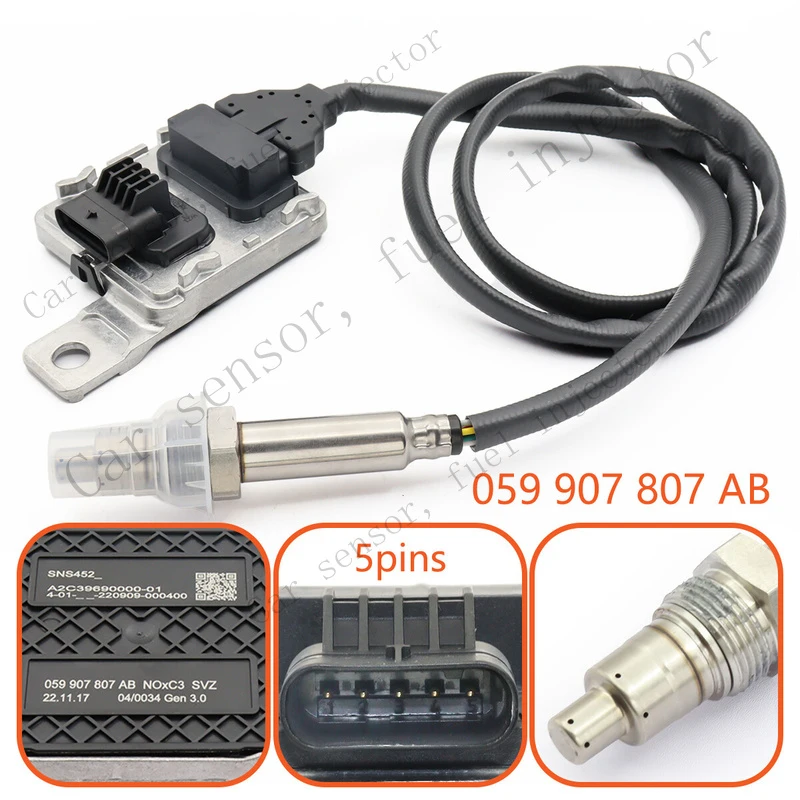 Q+ Lambda Nitrogen Oxide NOx Sensor 059907807AB For Touareg Cayenne 95860680712/713