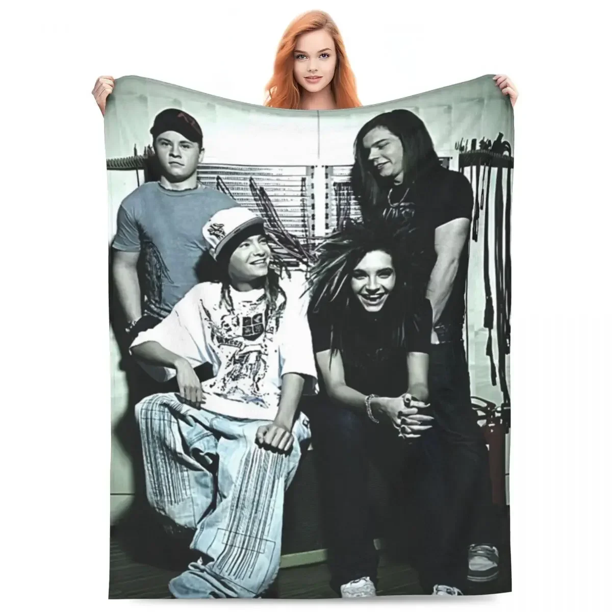 

Warm Soft Blanket Travelling H-Hotel Tokio Throw Blanket Rock Music Tour Flannel Bedspread Living Room Graphic Sofa Bed Cover