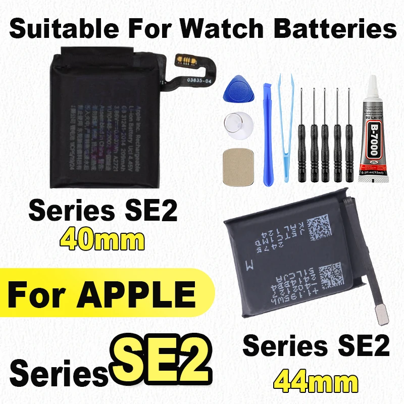 

A2721 A2181 Battery For Apple Watch Series SE 2 SE2 SeriesSE iWatchSE 2 41mm 45mm Brand-New Bateria + Adhesive tools