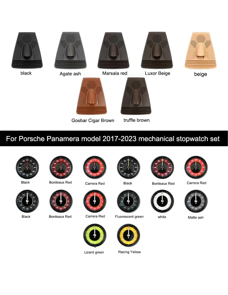 Console auto stopwatch accessoire voor Porsche Panamera 970 971 Cayenne 92A 9Y 0 718 CAYMAN 718 Boxster model