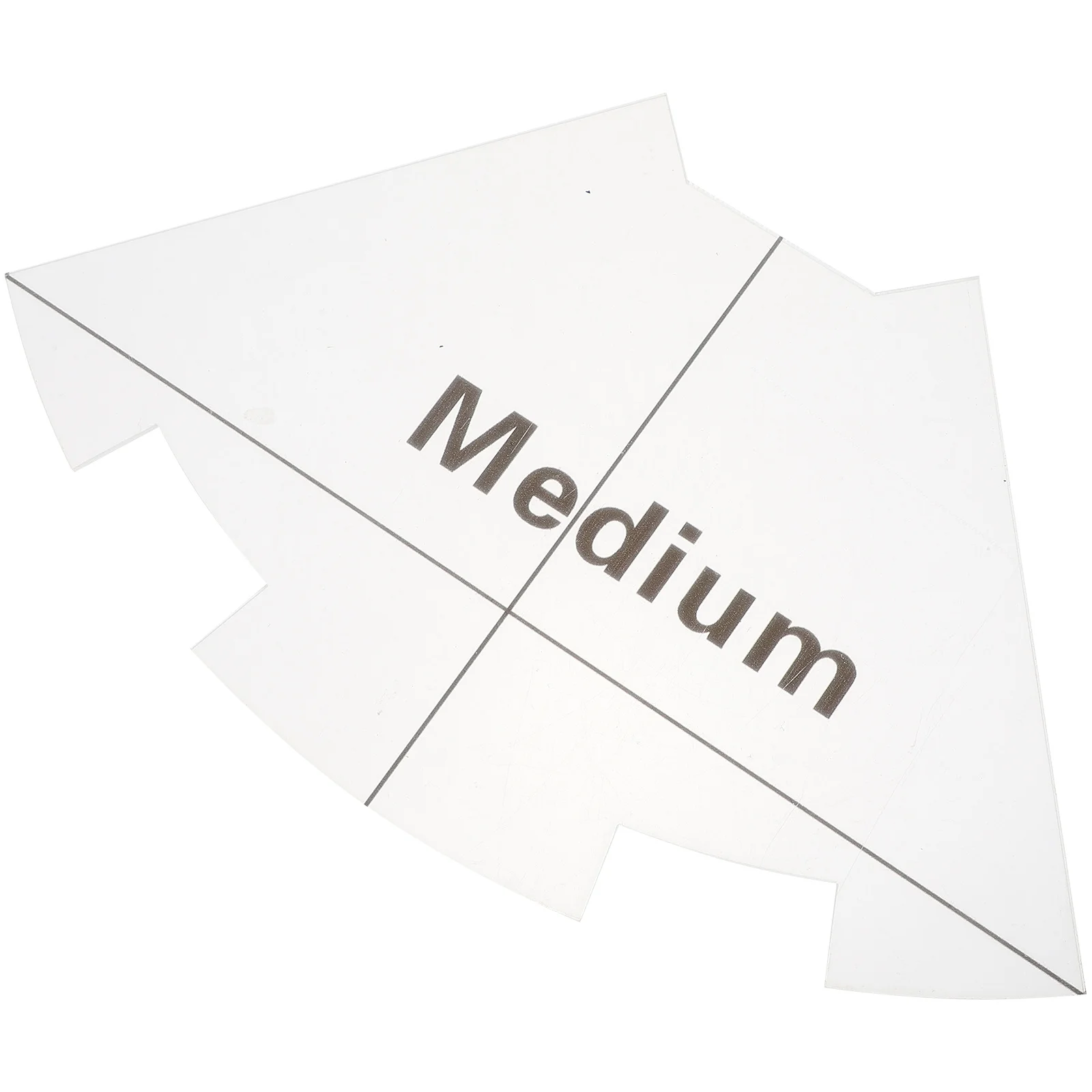 

Triangle Quilting Ruler Clear Plastic Sewing Template Durable Patchwork Cutting Guide Quilting Tools for Craft and Sewing