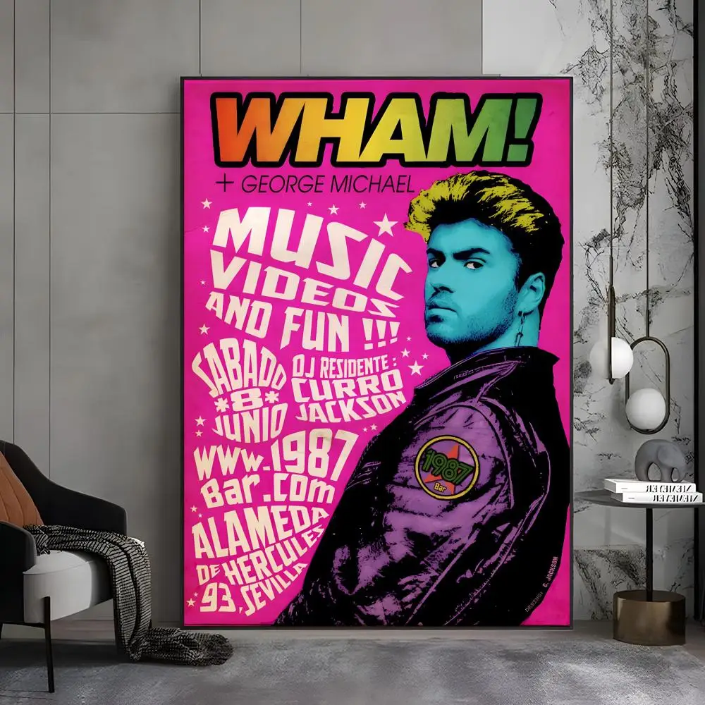 ديكور المنزل G-جورج مايكل ملصق HD ذاتي اللصق مقاوم للماء مثالي للمنزل والمكتب وغرفة النوم هدية رائعة #5