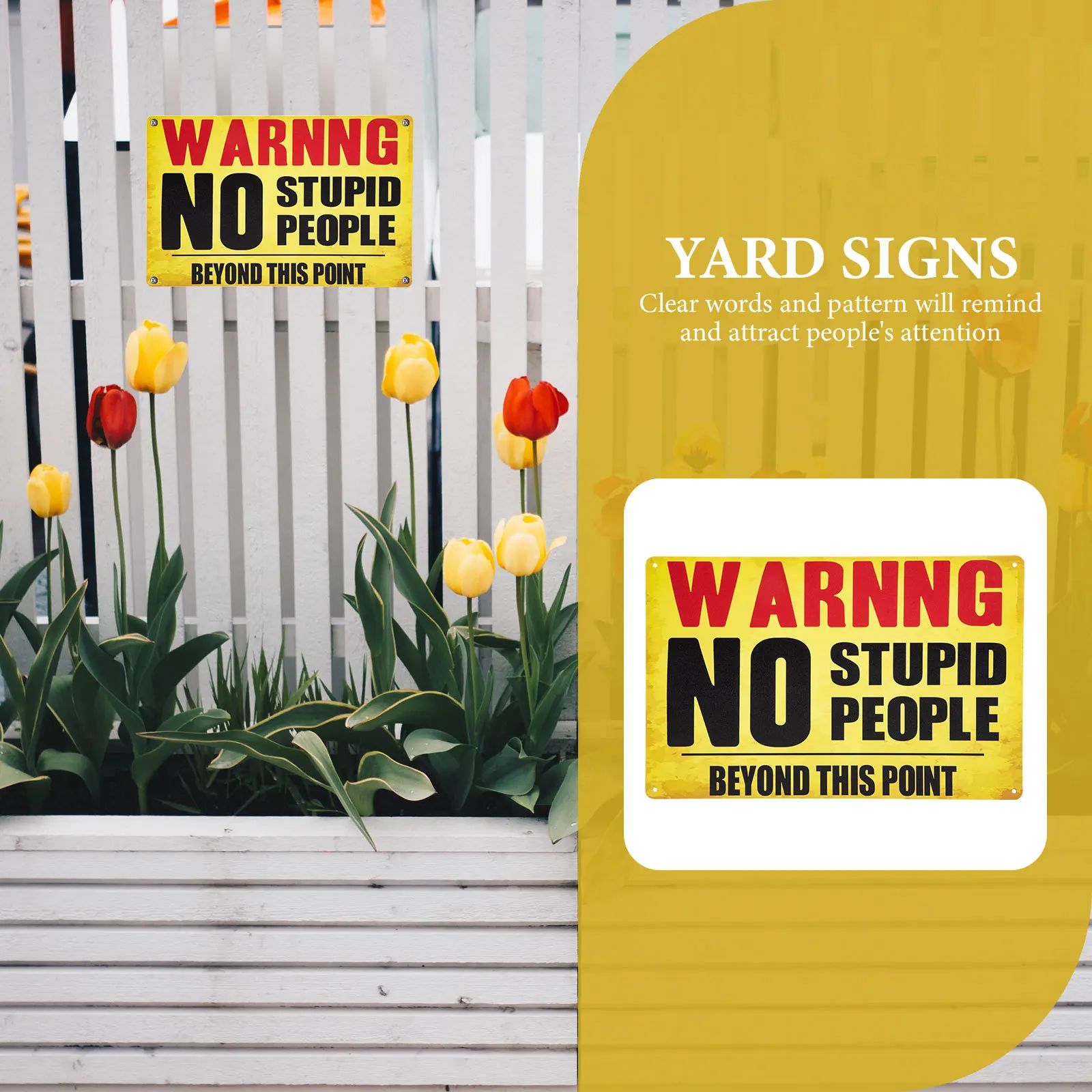 

2Pcs Private Property Yard Signs Iron Sheet Warning Boards Durable Outdoor Garden Caution Signs Vintage Style Caution Boards