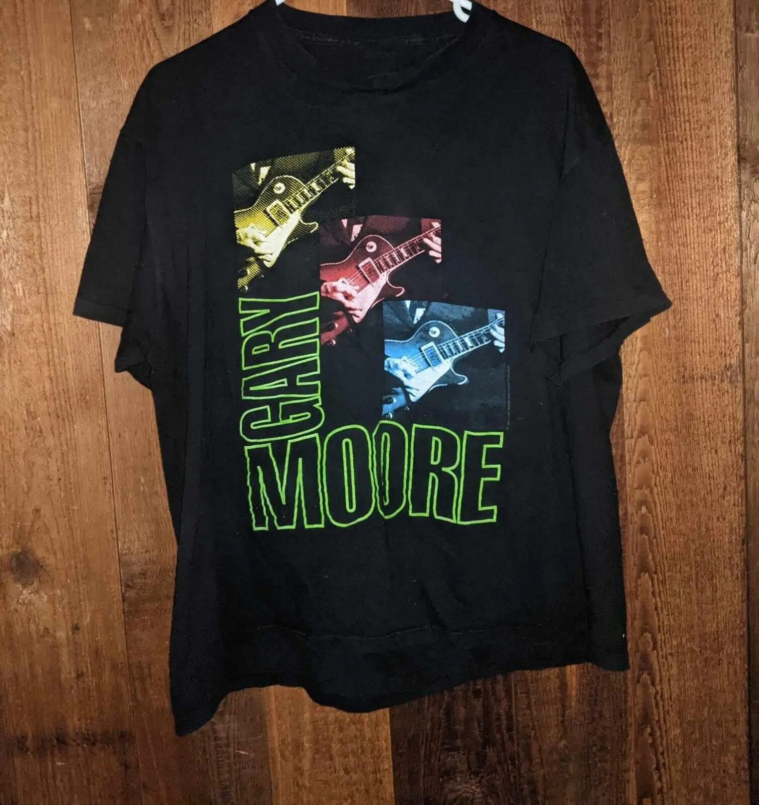 

Vtg GARY MOORE Для фанатов Тяжелая хлопковая черная футболка всех размеров MM1330