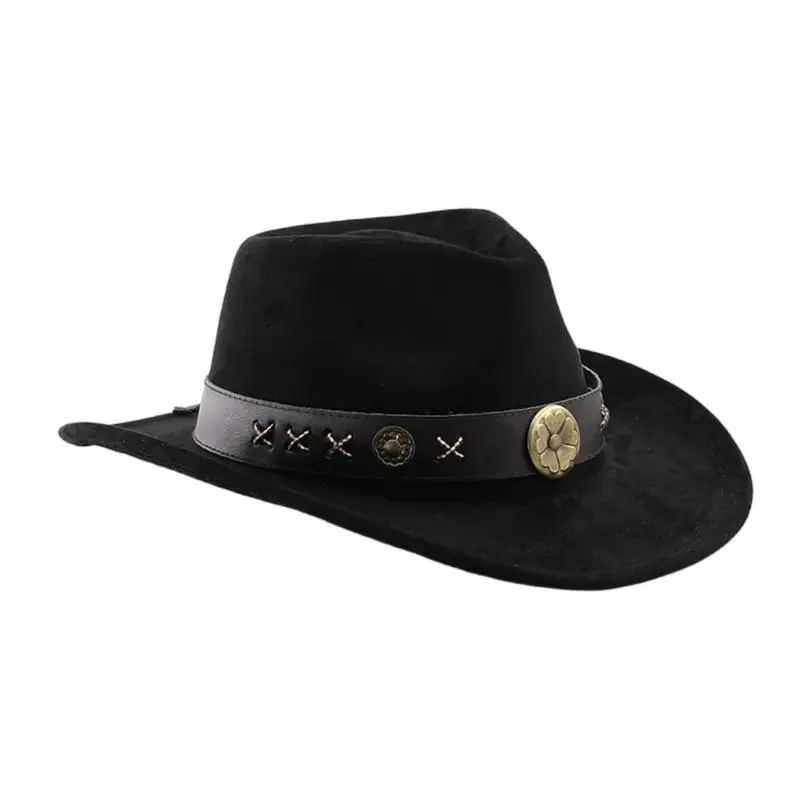 

31BB Porkpie Hat Casual Top Hat with Ethnic Panama Hat Headwear Gift for Travel