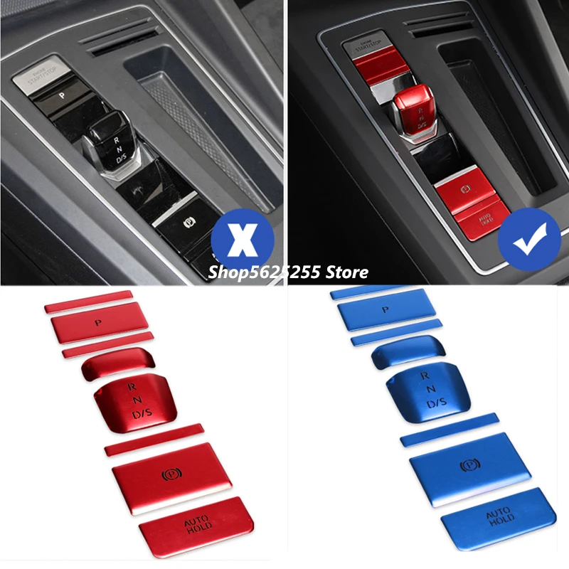 

For Volkswagen VW Golf 8 MK8 2020 2021 Accessories Handbrake Button Decorative Sequins Protector Cover Sticker Car Decorationn