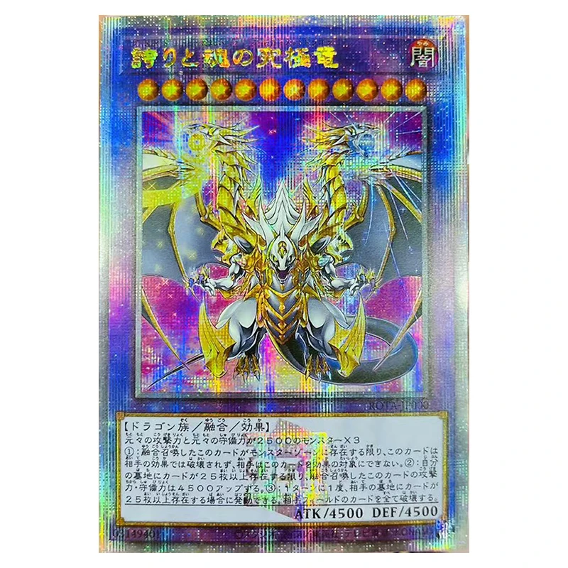 Anime Yu-Gi-Oh DIY ACG Collectible Cards Apollousa Lovely Labrynth of the Silver Castle Yugi Muto Toys for boys Birthday Present