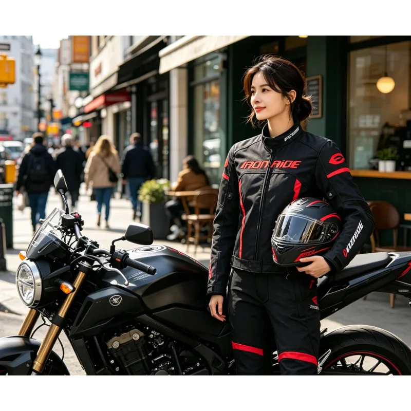 All Seasons Wind Resistant Warm Reflective Motorbike Jacket Men Women Thermal Motorcycle Cycling Riding Coat Ideal Rider Coat