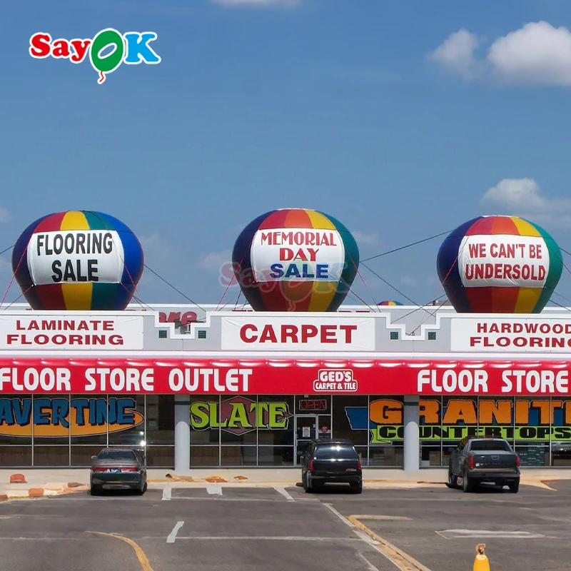 4m Nadmuchiwany balon reklamowy na gorące powietrze do użytku na zewnątrz, idealny na festiwale i imprezy