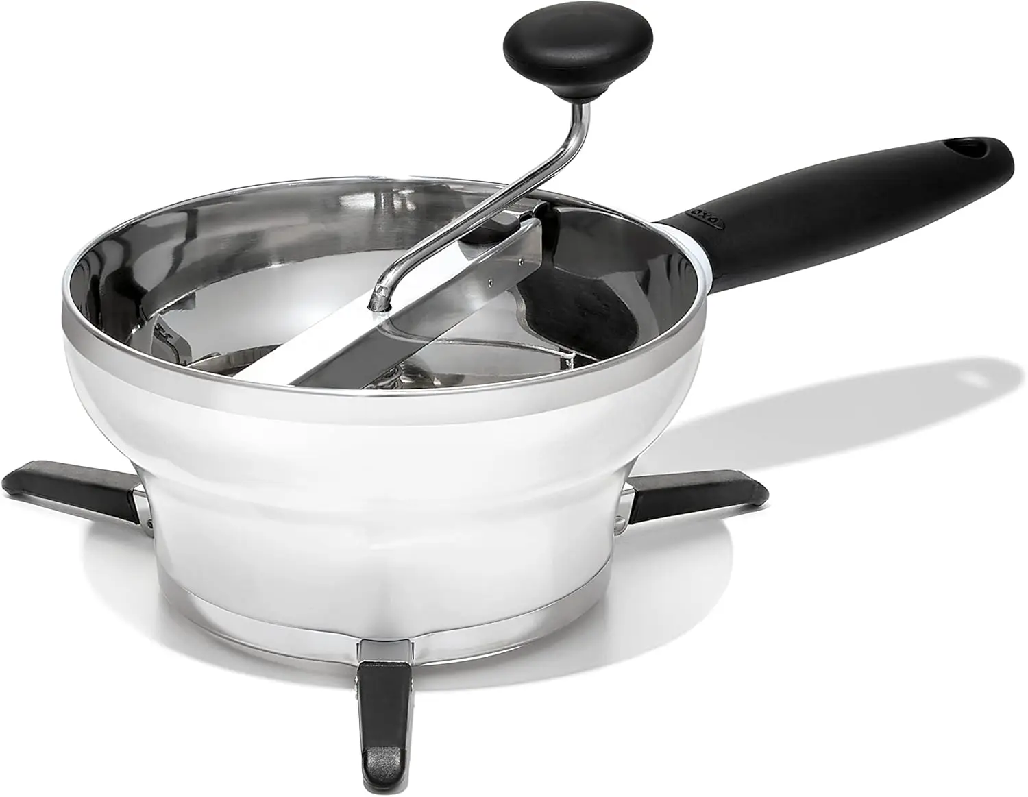 

Stainless Steel Food Mill for Purees, Easy to Use Kitchen Tool for Smooth Sauces and Baby Food