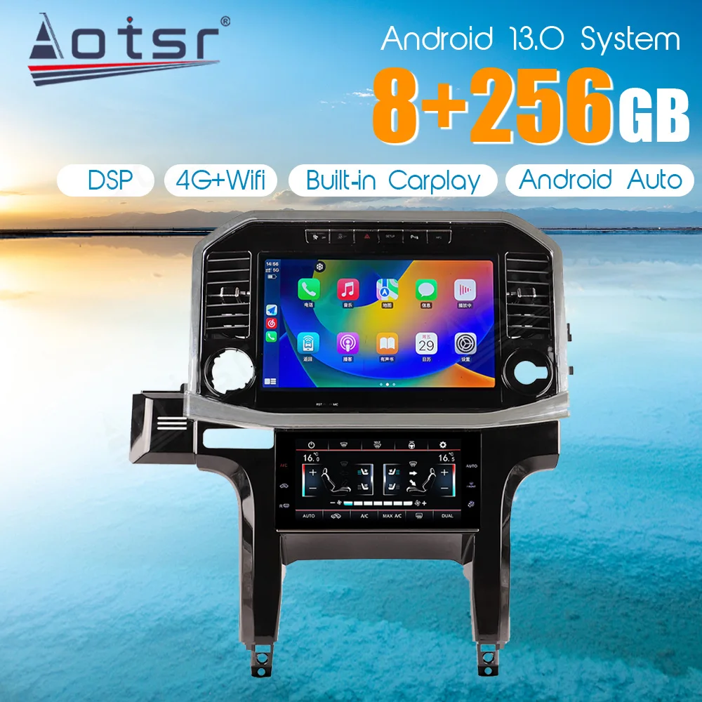 

13.3''Android For Ford Raptor F150 2009-2014 Car accessories Carplay Multimedia Player GPS Navigation Auto Stereo Radio HeadUnit