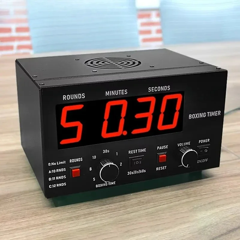 CP040 デジタルLEDボクシングタイマー - MMA、ボクシング、ワークアウトジム用ラウンドインターバルトレーナー ​