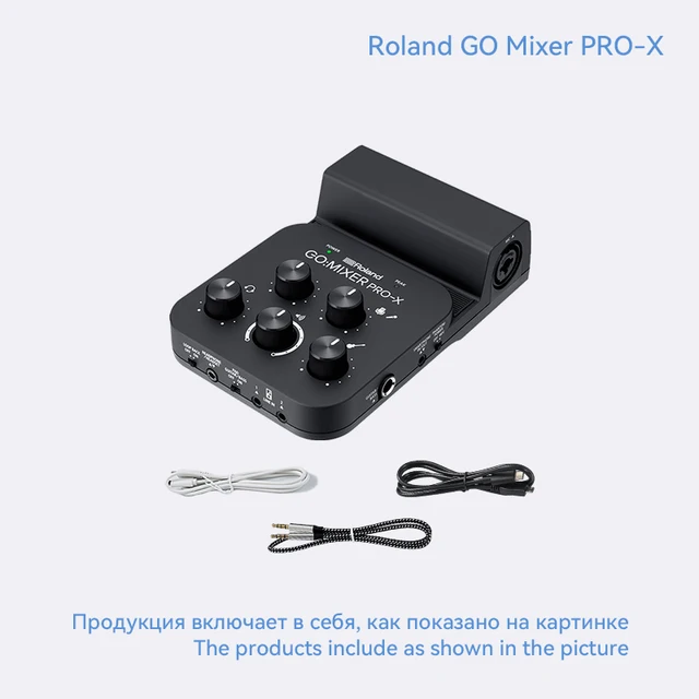 Roland GO Mixer Pro-X Mixer de Áudio para Smartphone/Computador