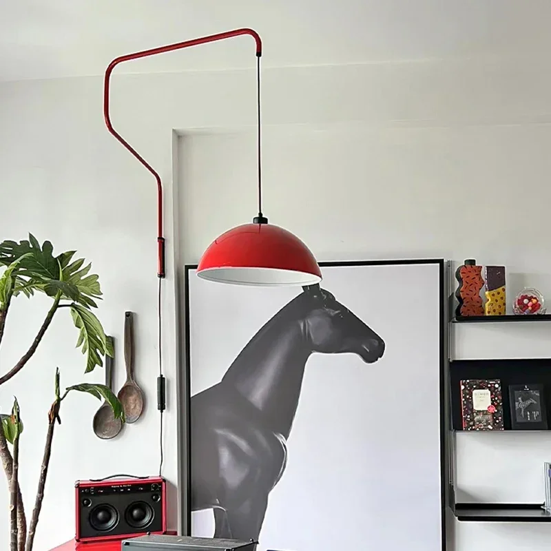 Rotating wall lamp Nordic LED long arm wall lamp suitable for dining room, bedroom, living room decoration designer wall lamp