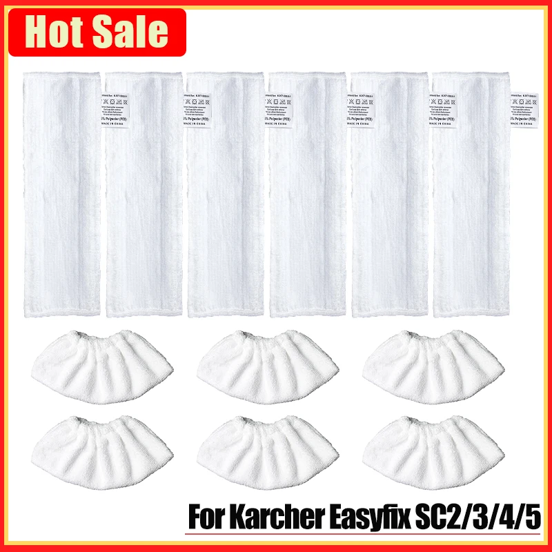 Ersatz Mopp Köpfe Tuch Für Karcher Easyfix SC2 SC3 SC4 SC5 Lumpen Mikrofaser Mopp Abdeckung Dampf Reiniger Zubehör Ersatzteile