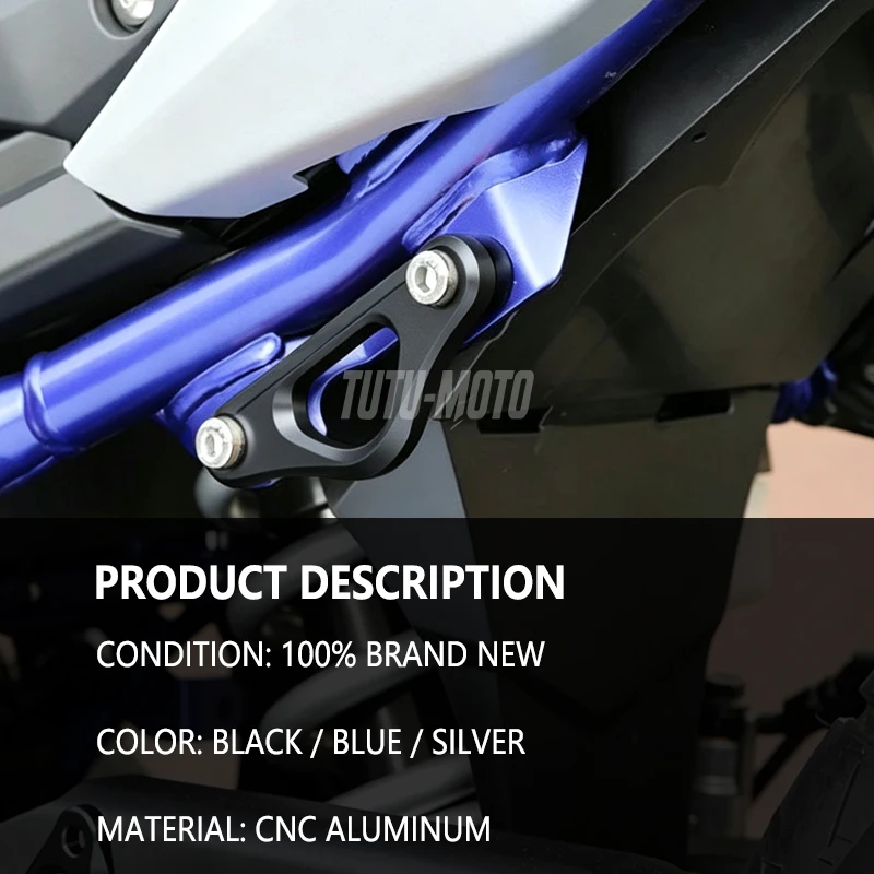 Aluminum Rear Racing Anchor Point Hooks Tow Hook For YAMAHA YZF-R15 YZF R15 R125 2023-2025 Motorcycle Accessories