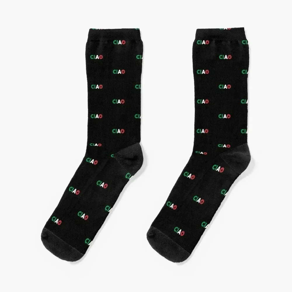 

Ciao Italian I Love Italy With Italia Espresso Socks anime Running man luxury Socks For Women Men's