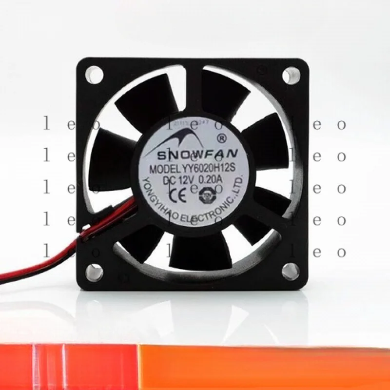 

AA for SNOWFAN YY6020H12S 6020 DC12V 0.20A 6CM 2-wire silent cooling fan # A6–13
