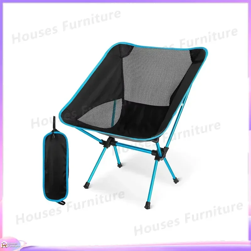 Ultra Light Moon Chair Folding Camping Stool Outdoor Leisure Beach Fishing Seat Portable Compact Travel Chair for Hiking
