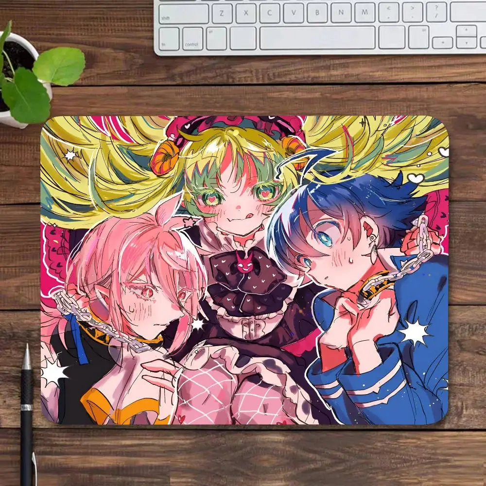 Welcome To Demon School! Iruma-kun Mousepad Small LockEdge Mouse Pad For Gamers Computer Desk Pad Rectangular Anti-slip Rubber