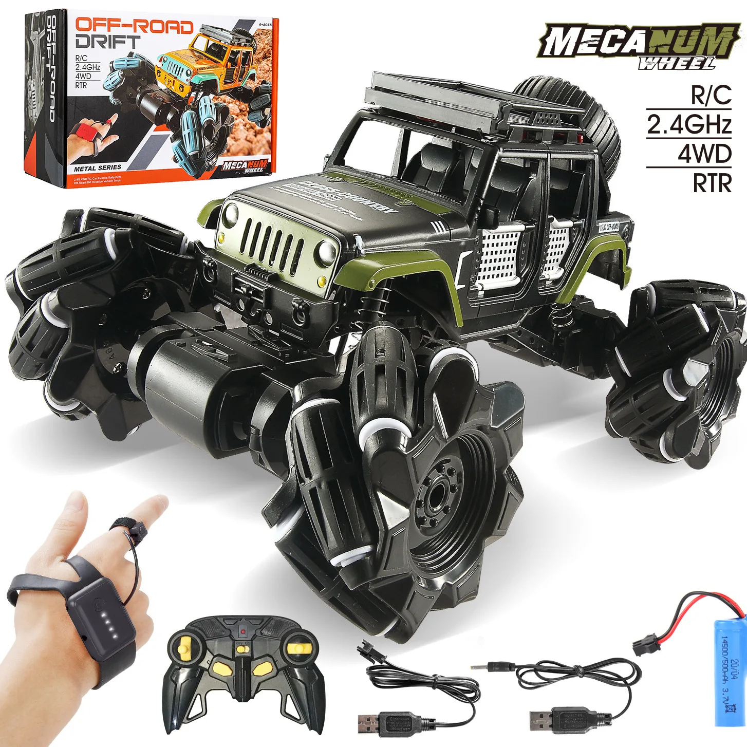 New 2.4G Gesture sensing 4WD Rc Car Kids Twist Stunt Off-road Climbing High-speed Drift & Traverse  Remote Control Cars Gifts