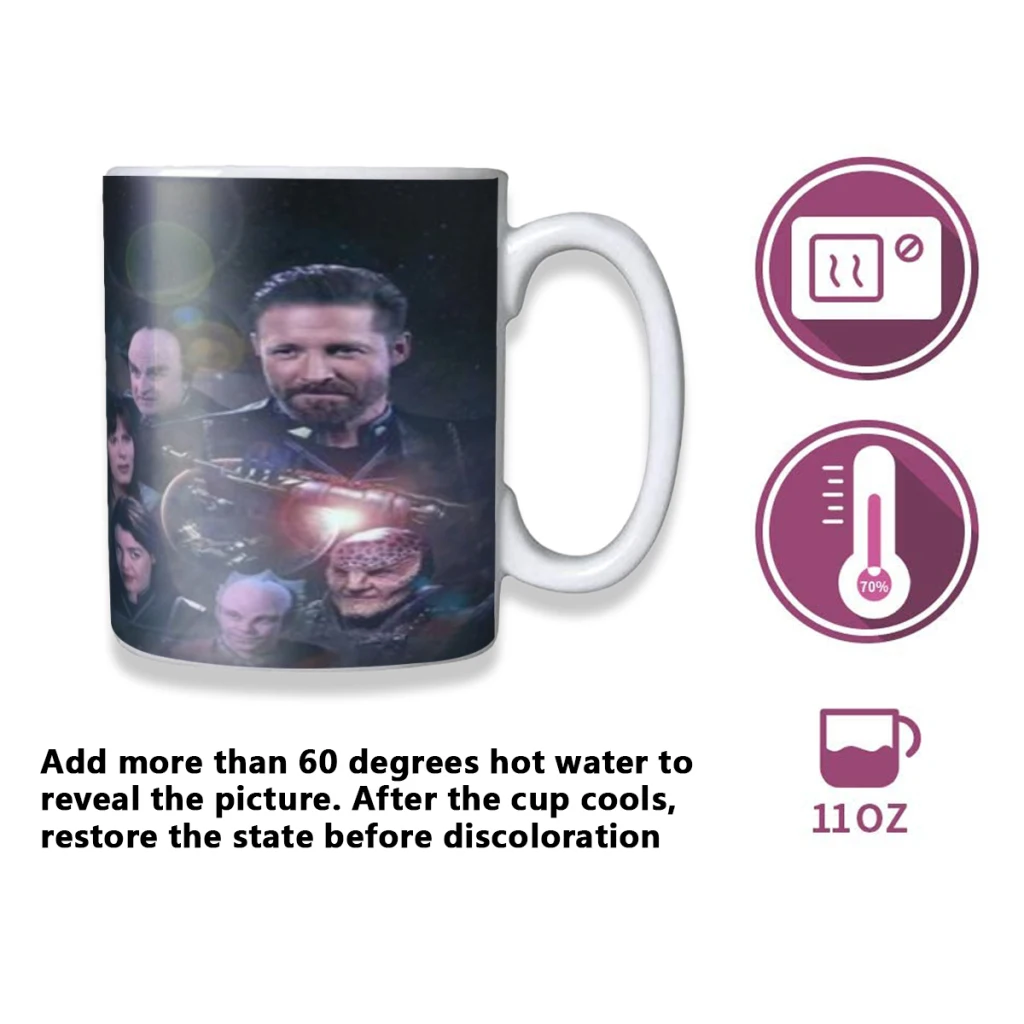 Babylon 5 Creativity Change Color Chang mug Ceramic mug Hot Coffee Cup Breakfast Cup Mug Friend Gift