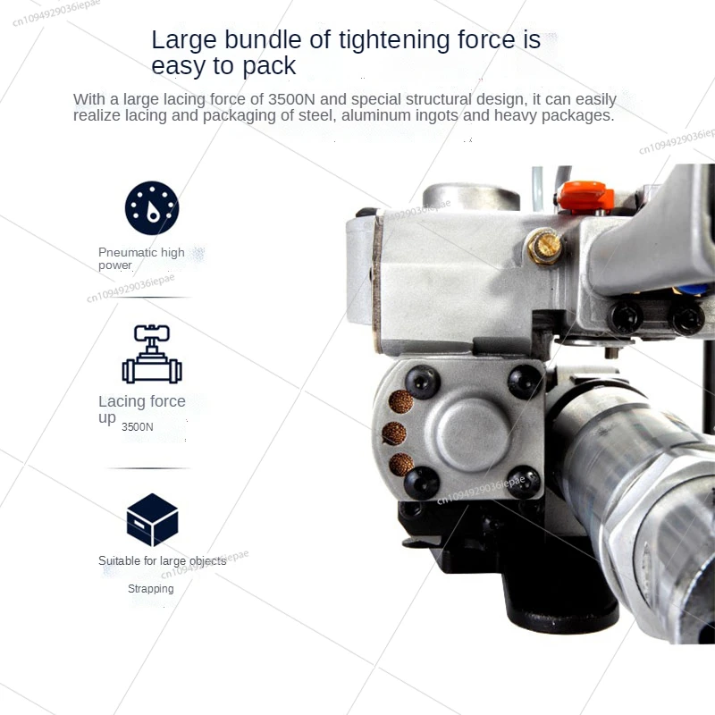 A25 3500N Baler Portable Pneumatic PET Strapping Wrapping Machine Banding Tool Packing Machine 19-25mm PP Plastic Strap