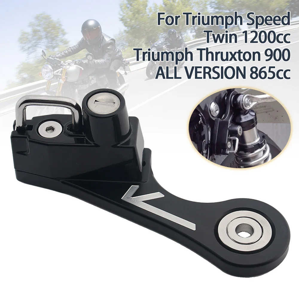 Motorcycle Accessories For Triumph Bonneville Thruxton 900 Scrambler Speed Twin Helmet Lock Kit Helmets Security Anti-Theft Lock - view 2